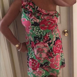 Lilly Pulitzer one shoulder dress